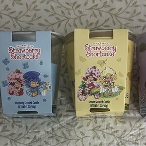 Strawberry Shortcake Scented Candle Set - Blueberry and Lemon